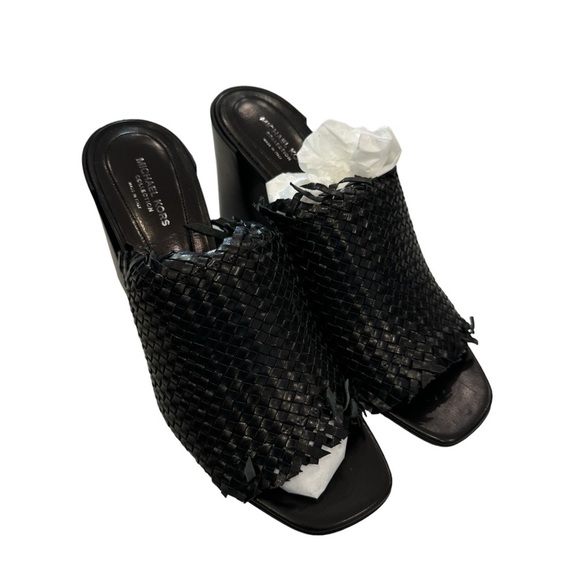 BRAND NEW Michael Kors Collection Clarkson Woven Leather Heeled Mule. - Picture 3 of 8